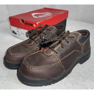 NEW Wolverine Sutton Low Composite Toe Brown Men's Work Boot Leather Sz 9 M